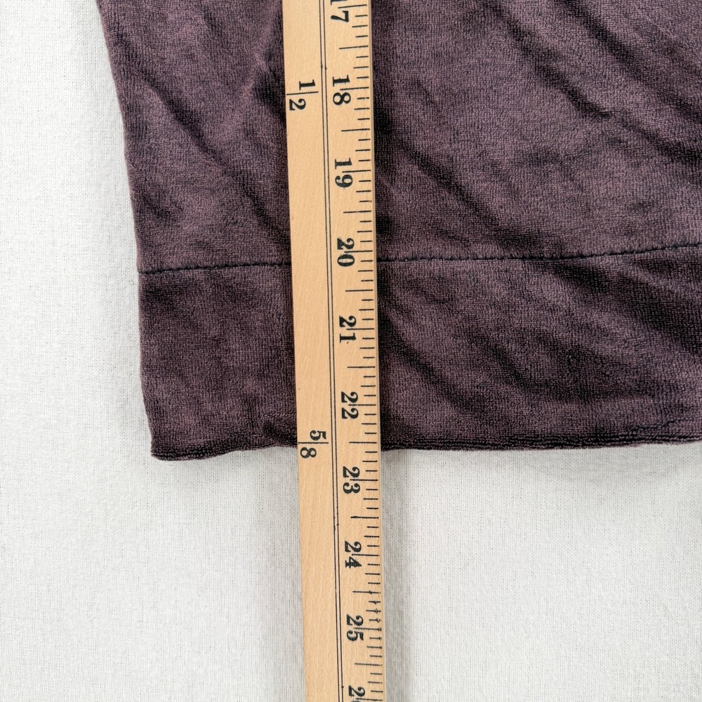WE THE FREE PEOPLE Valerie Velvet Tee Shirt Women Small Purple Navy Short Sleeve - Picture 14 of 15